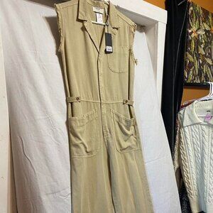 High Quality Tan Sleeveless Jumpsuit
